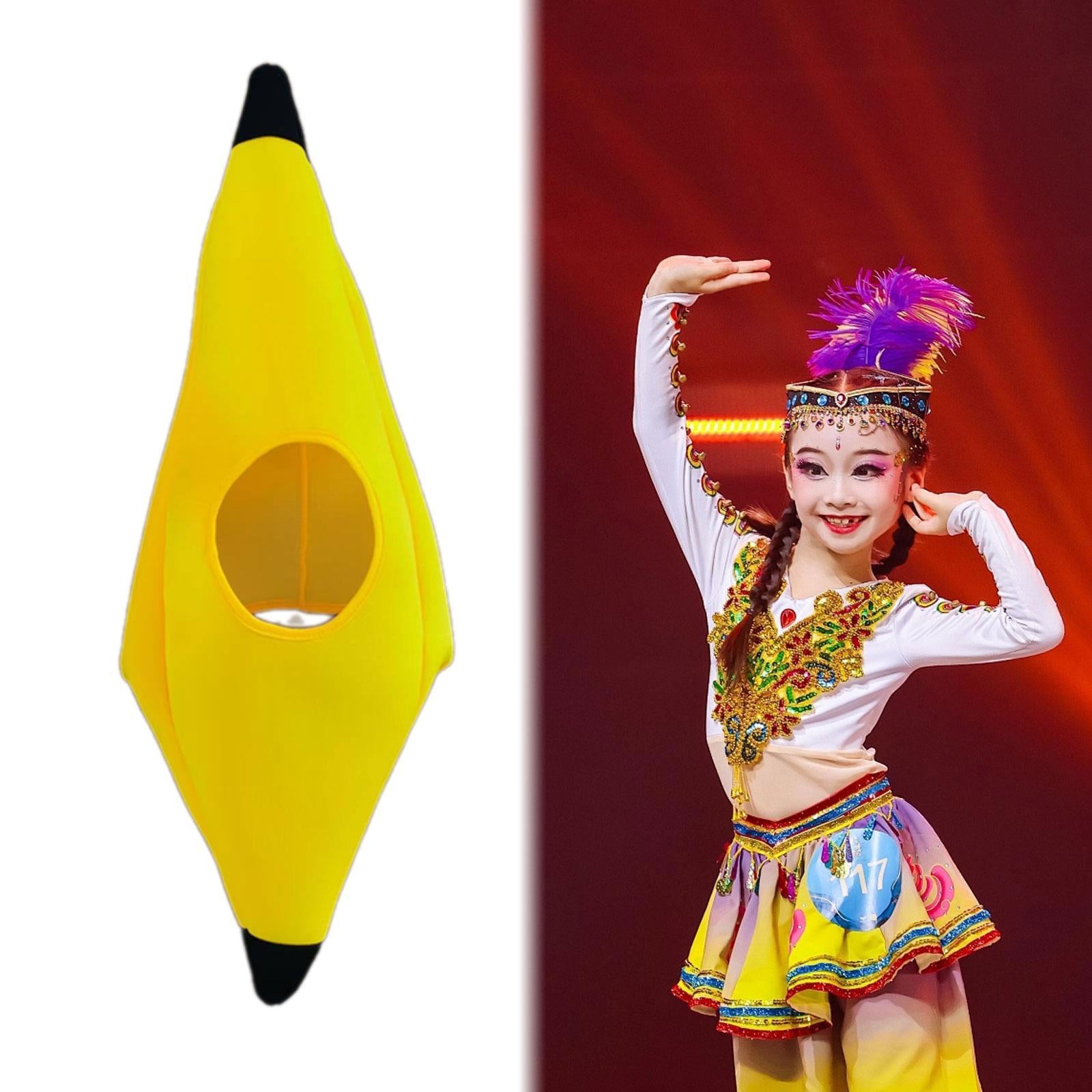 Cute Plush Hat Banana Hat Novelty Costume Accessory for Event Party Dress up