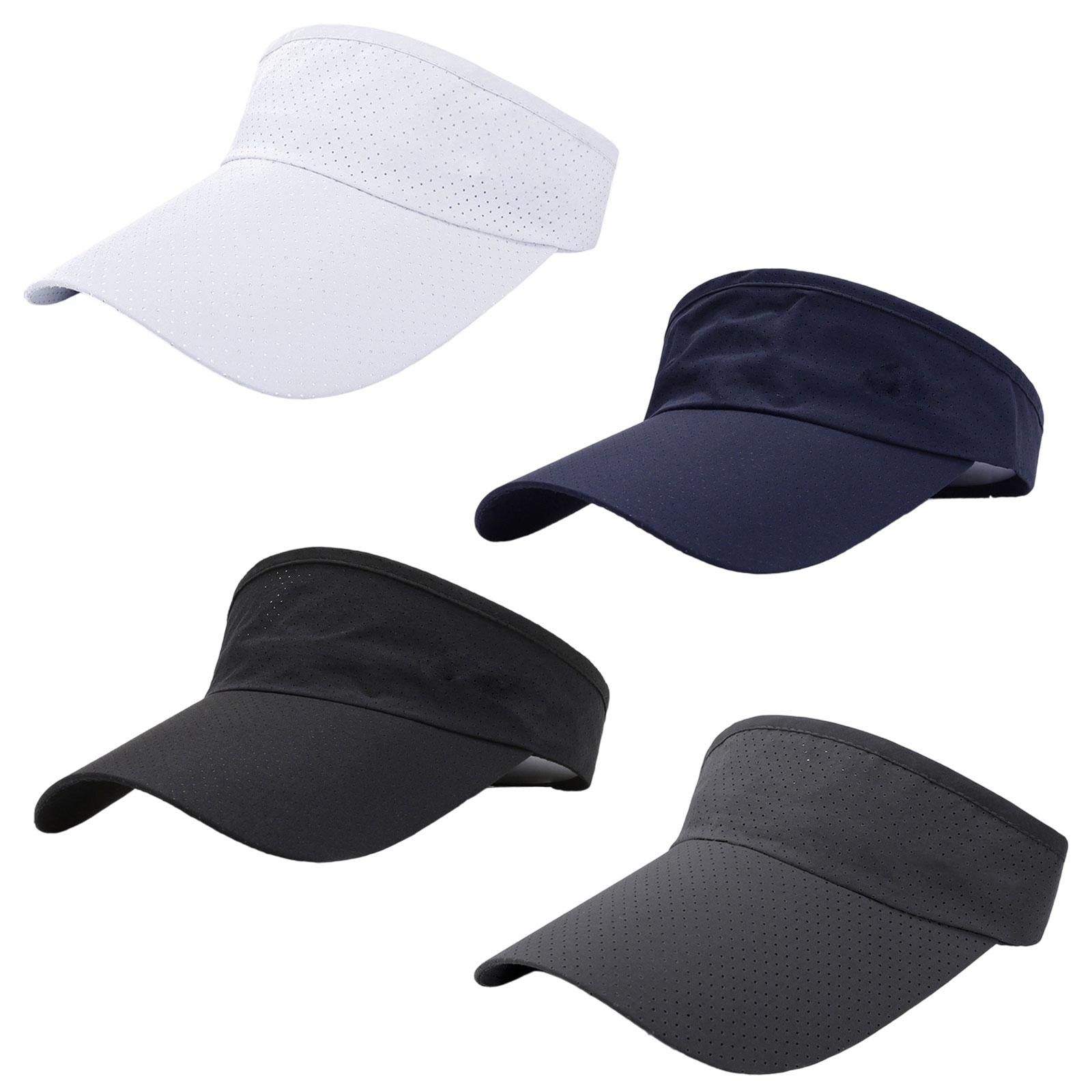 Sun Visor Hat Open Top Casual Cotton Sunhat for Camping Birthday Gift Travel White