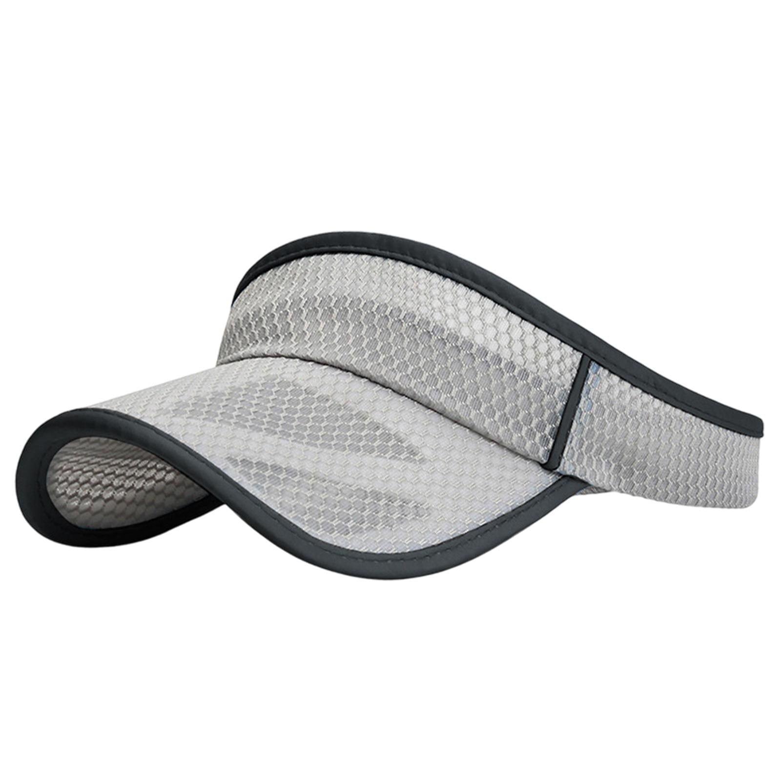 Summer Sun Hat Lightweight Outdoor Protection Cap for Vacation Tennis Sports Light Gray
