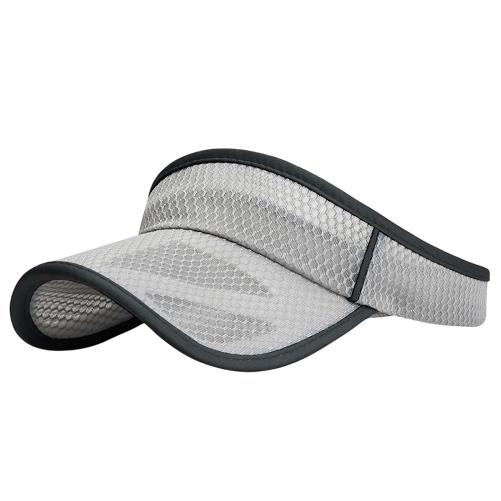 Summer Sun Hat Lightweight Outdoor Protection Cap for Vacation Tennis Sports Light Gray