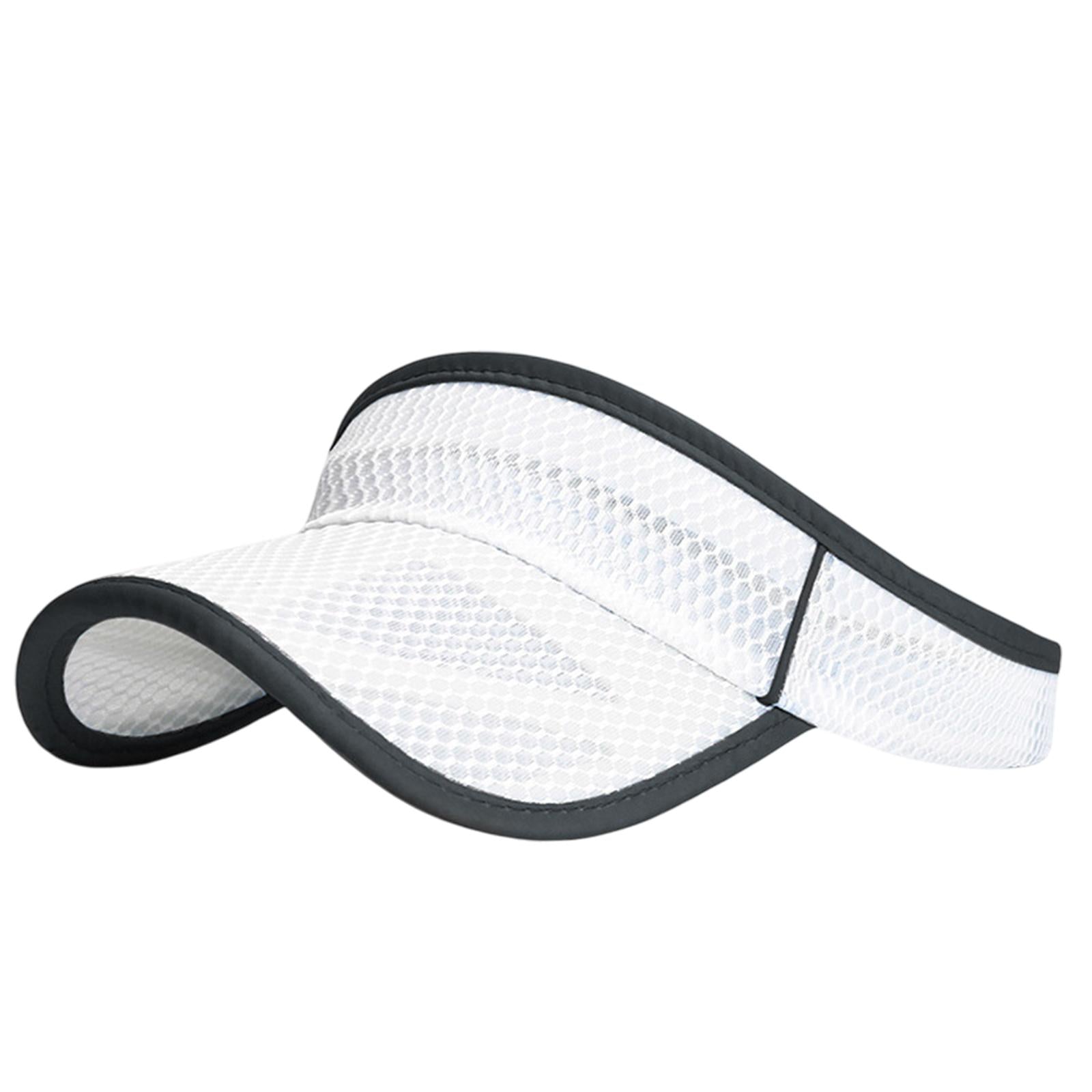 Summer Sun Hat Lightweight Outdoor Protection Cap for Vacation Tennis Sports white