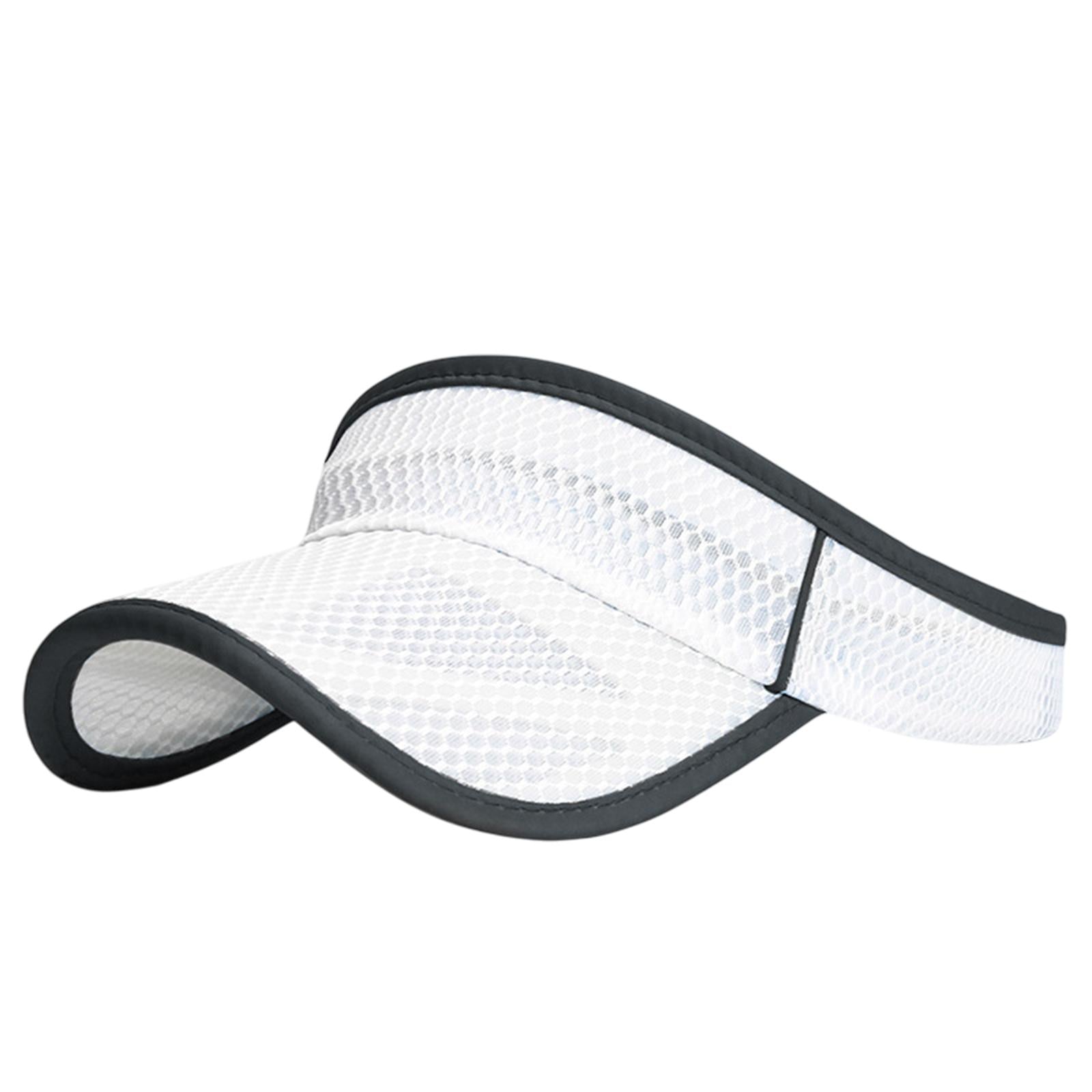 Summer Sun Hat Lightweight Outdoor Protection Cap for Vacation Tennis Sports white