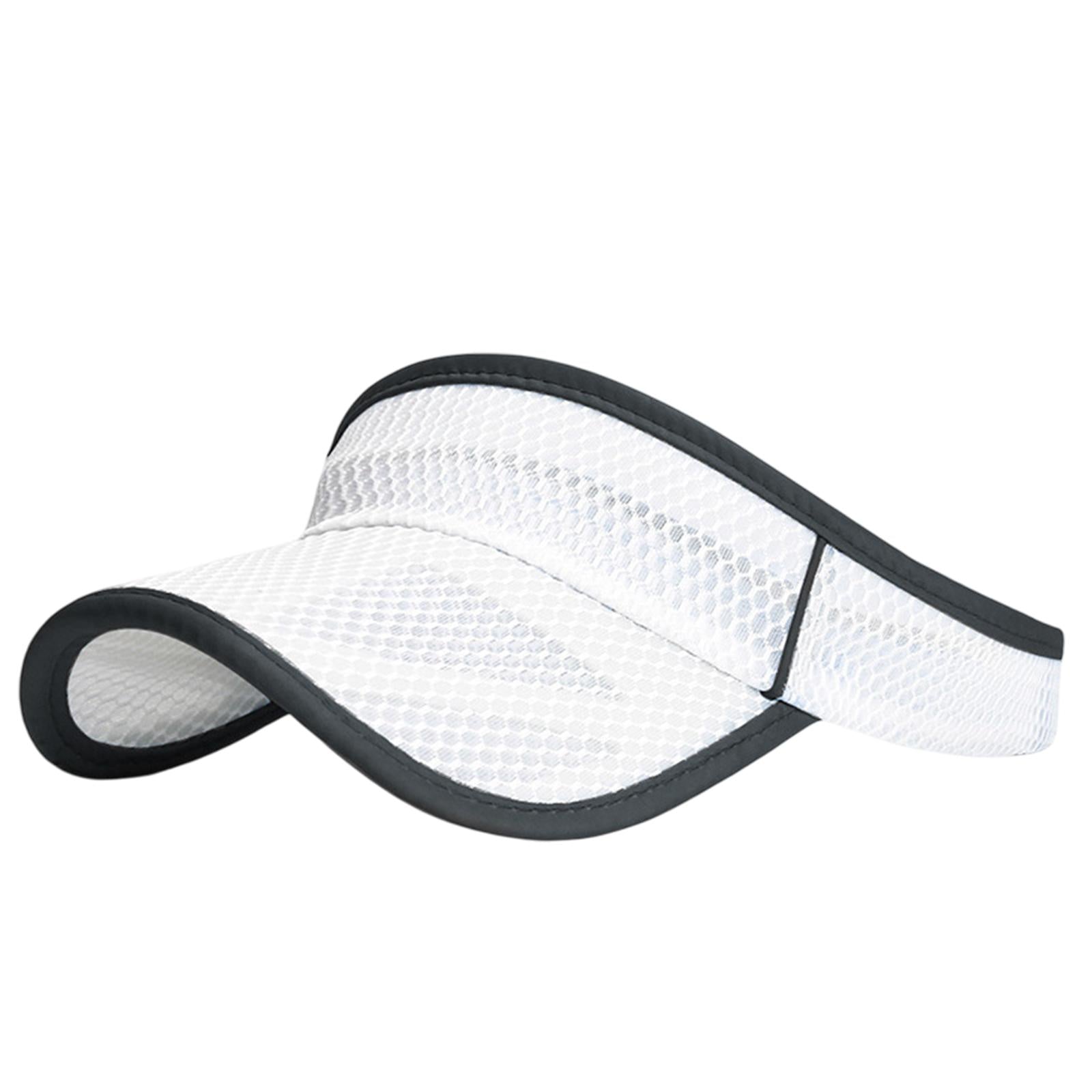 Summer Sun Hat Lightweight Outdoor Protection Cap for Vacation Tennis Sports white