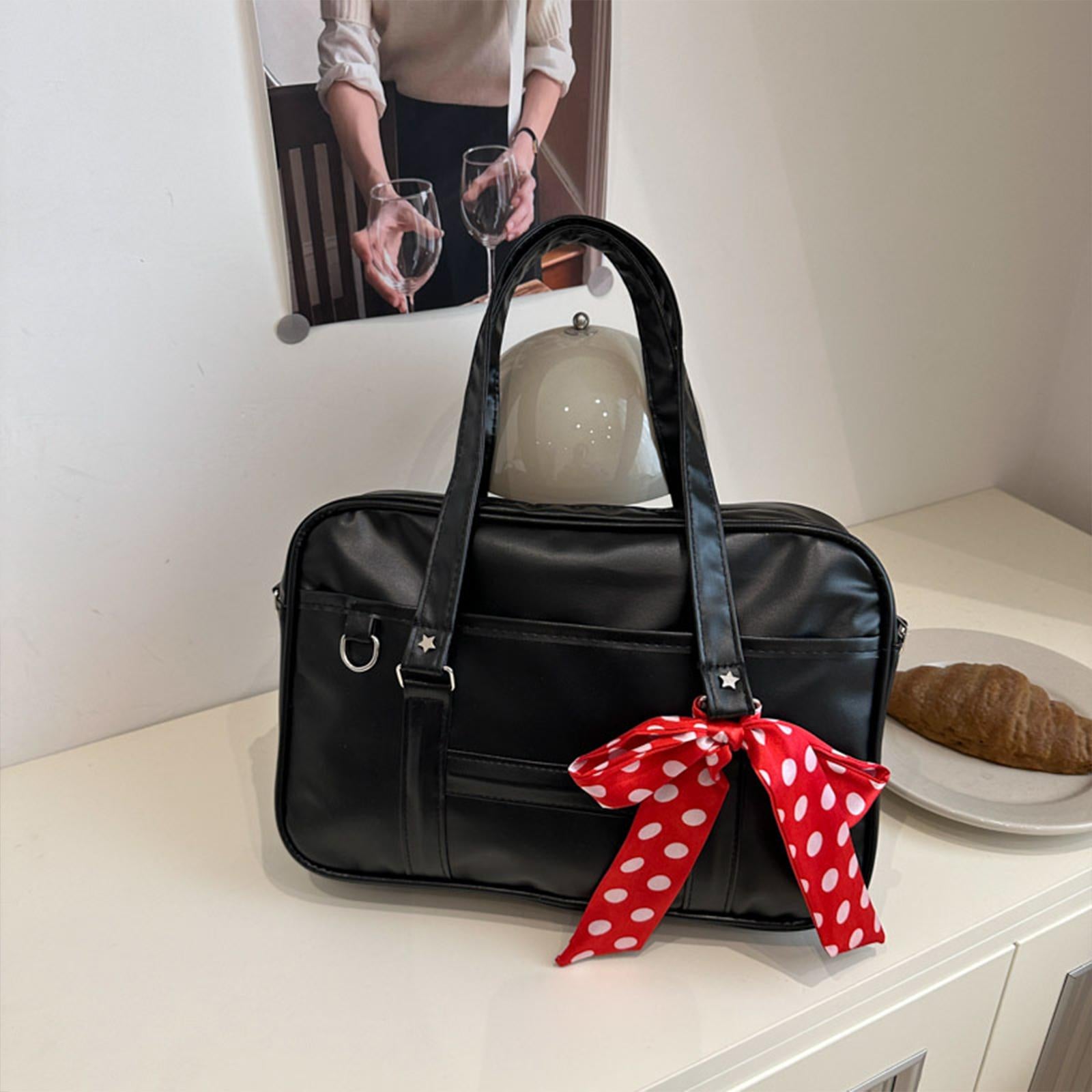 Japanese Stylish Shoulder Bag PU Leather School Backpack Shopping Bag JK Bag