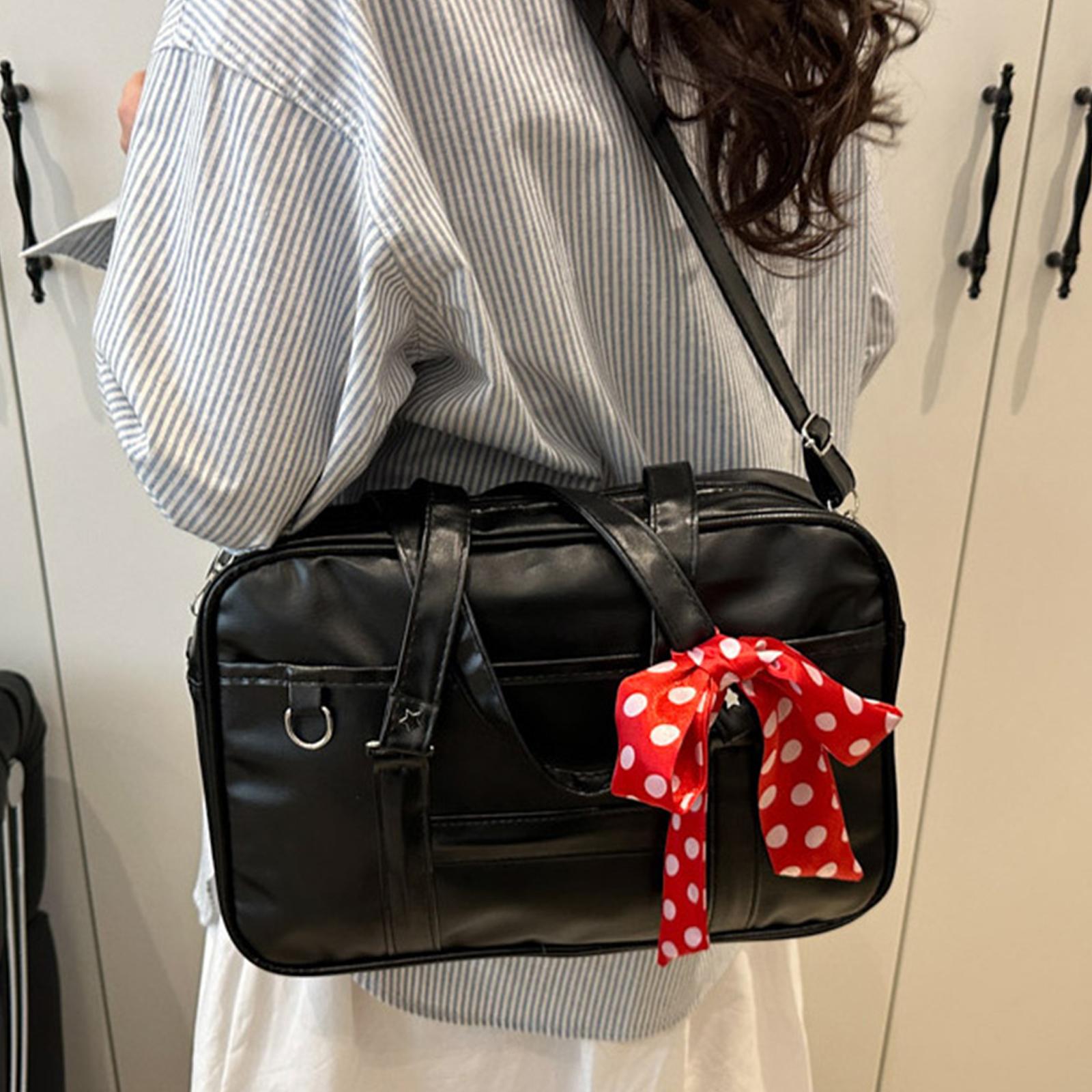 Japanese Stylish Shoulder Bag PU Leather School Backpack Shopping Bag JK Bag