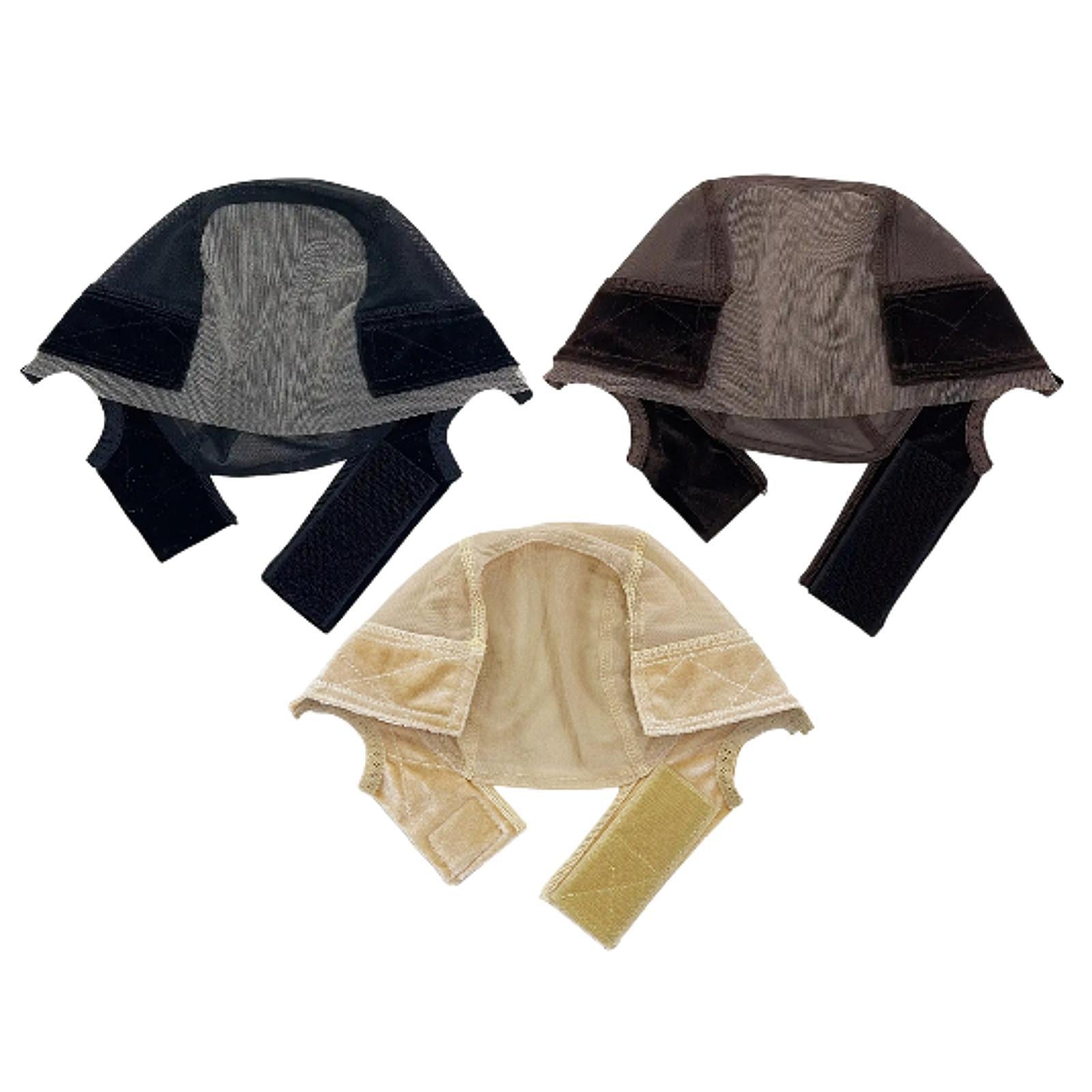 Wig Cap Compact Hairnet Mesh Hair Mesh Net Cover for Birthday Travel Outdoor Black