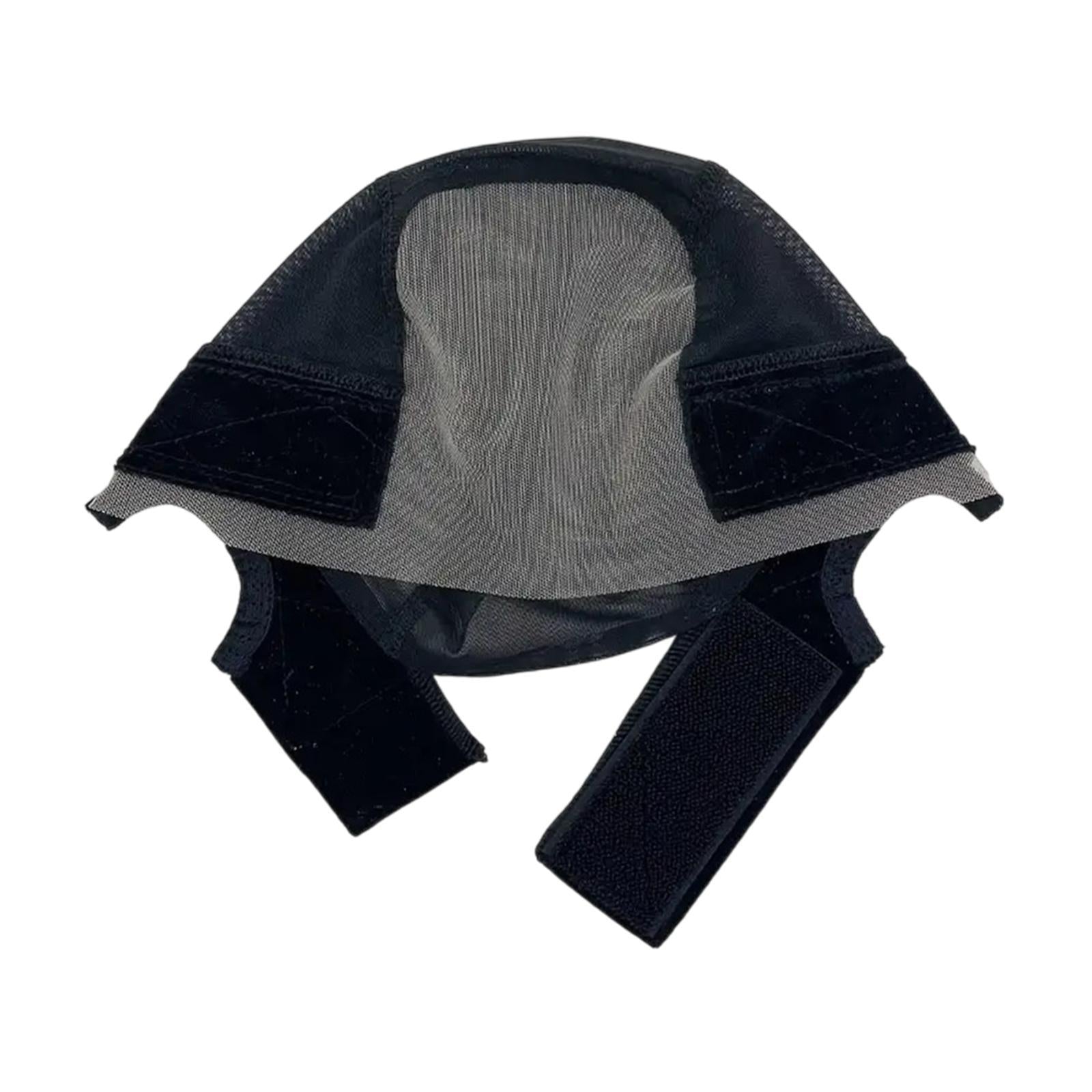 Wig Cap Compact Hairnet Mesh Hair Mesh Net Cover for Birthday Travel Outdoor Black