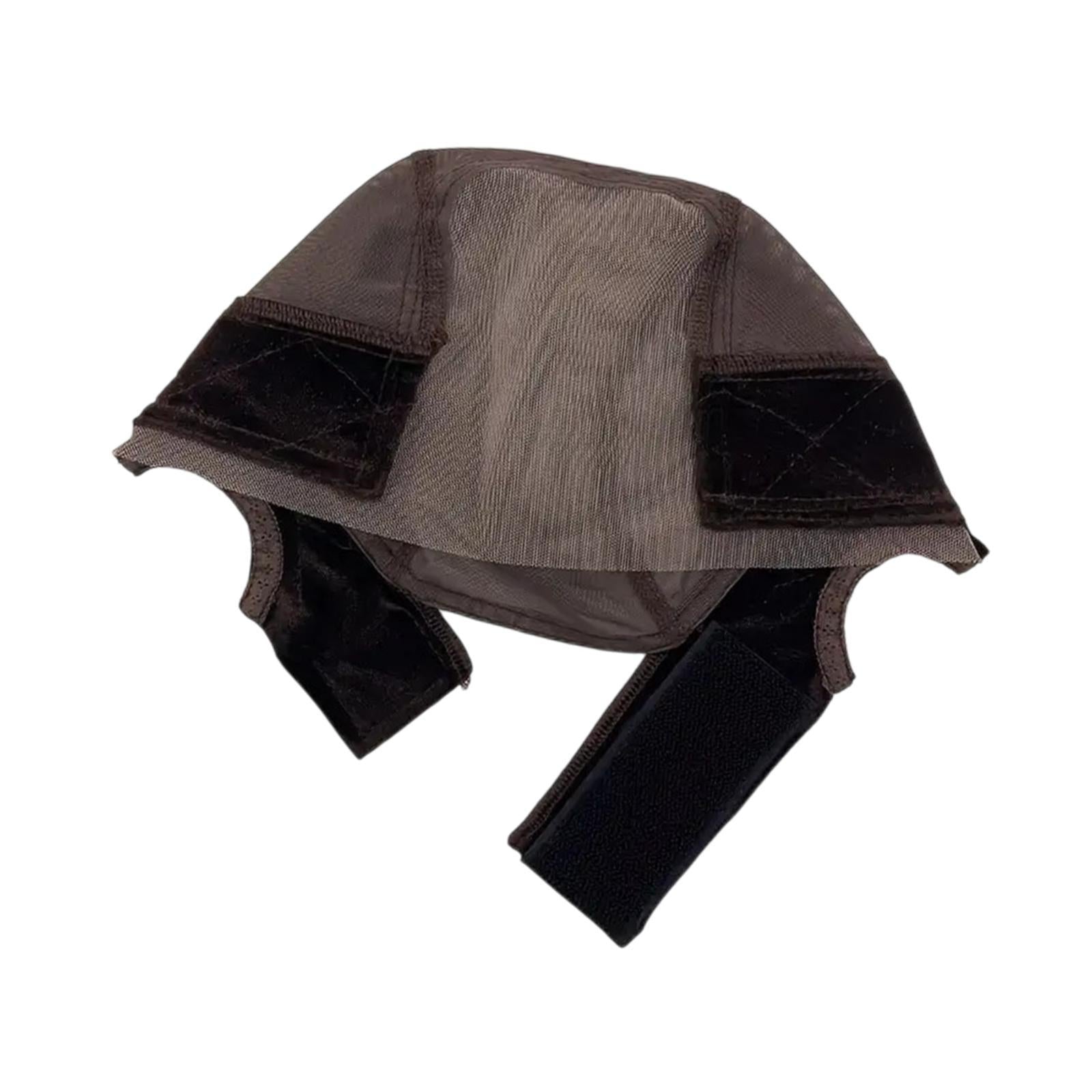 Wig Cap Compact Hairnet Mesh Hair Mesh Net Cover for Birthday Travel Outdoor Brown
