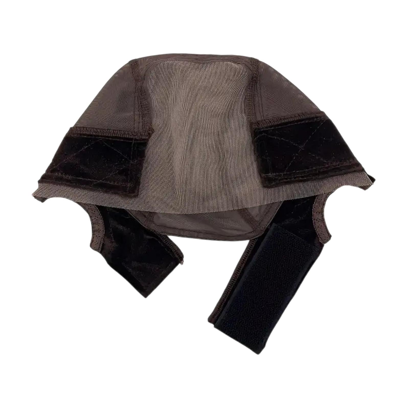 Wig Cap Compact Hairnet Mesh Hair Mesh Net Cover for Birthday Travel Outdoor Brown