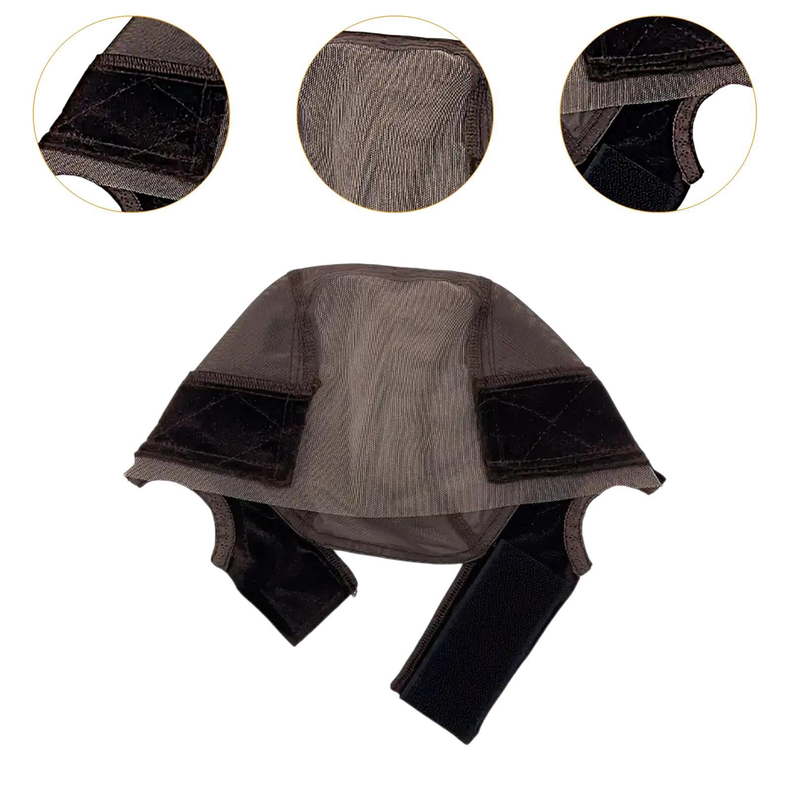 Wig Cap Compact Hairnet Mesh Hair Mesh Net Cover for Birthday Travel Outdoor Brown