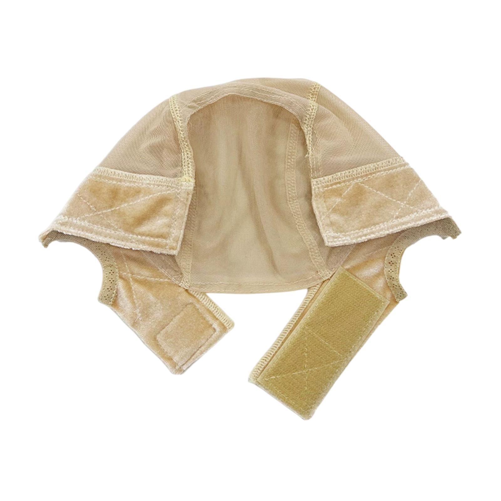 Wig Cap Compact Hairnet Mesh Hair Mesh Net Cover for Birthday Travel Outdoor Beige