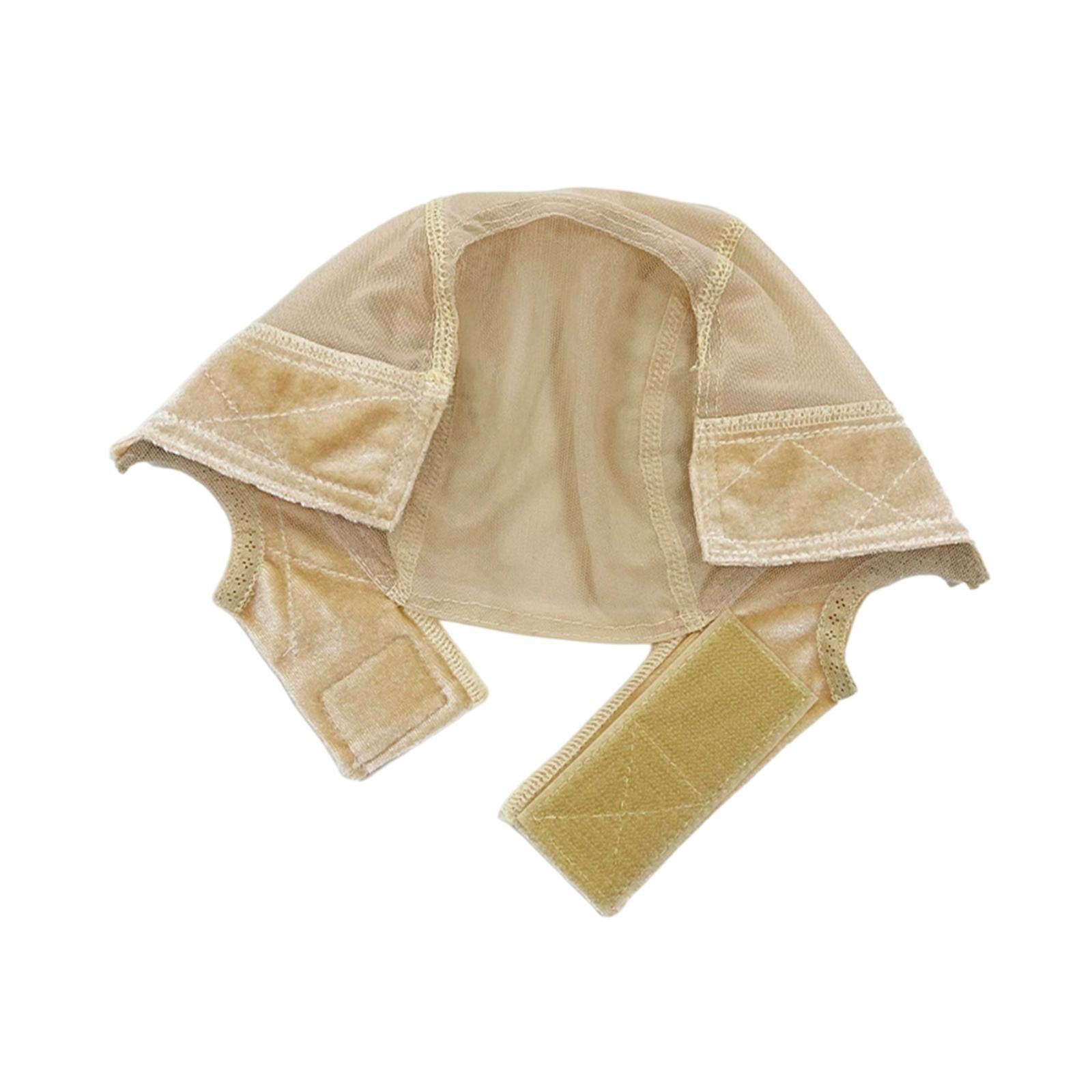 Wig Cap Compact Hairnet Mesh Hair Mesh Net Cover for Birthday Travel Outdoor Beige