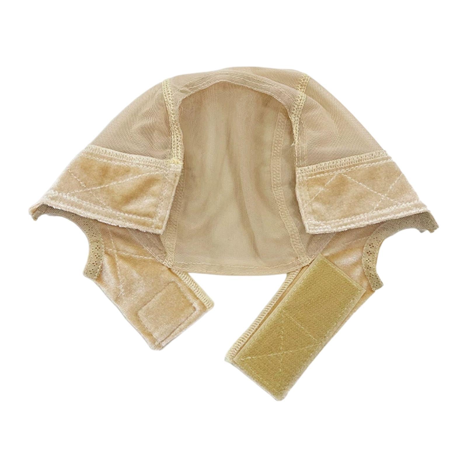 Wig Cap Compact Hairnet Mesh Hair Mesh Net Cover for Birthday Travel Outdoor Beige
