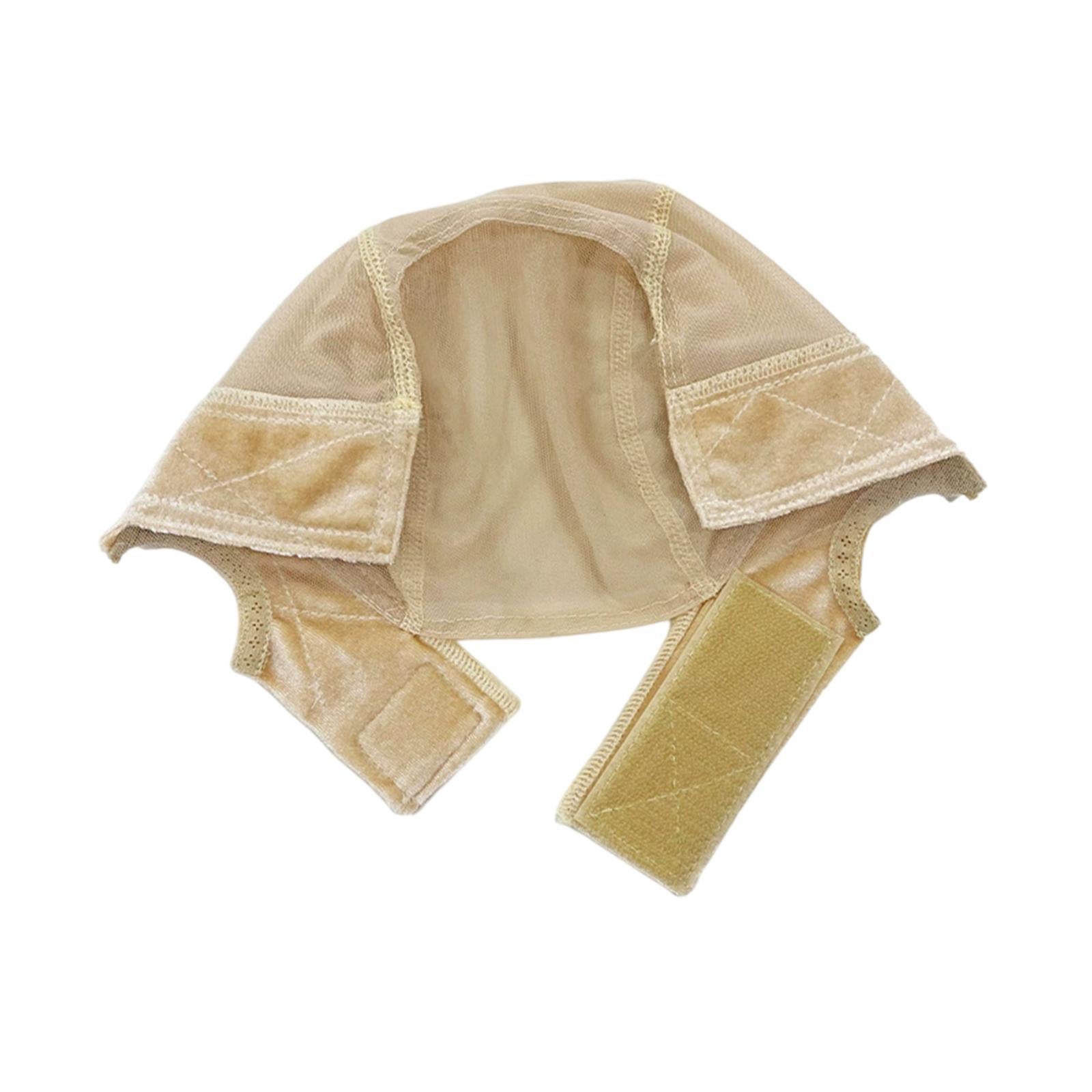 Wig Cap Compact Hairnet Mesh Hair Mesh Net Cover for Birthday Travel Outdoor Beige