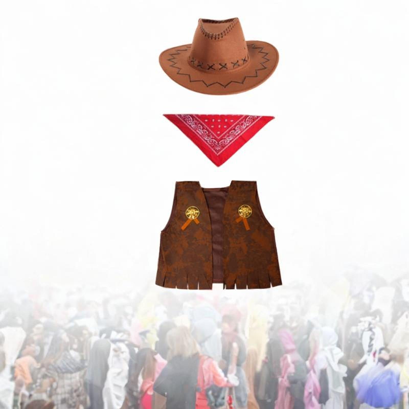 Western Cowboy Costume Set for Kids Trendy for Halloween Fancy Dress Cosplay
