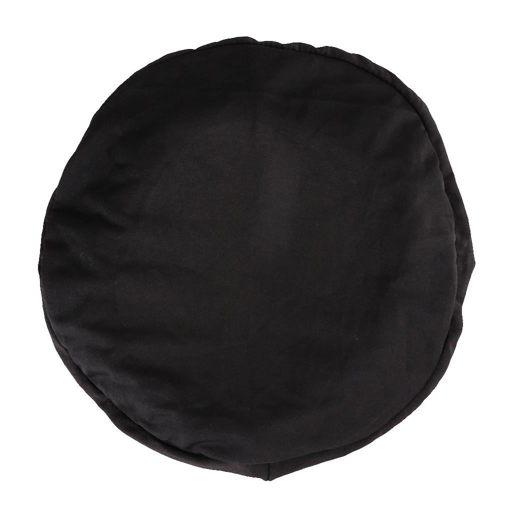 10 Pieces Elastic Bar Stool Covers Round Chair Seat Cover Cushion Black