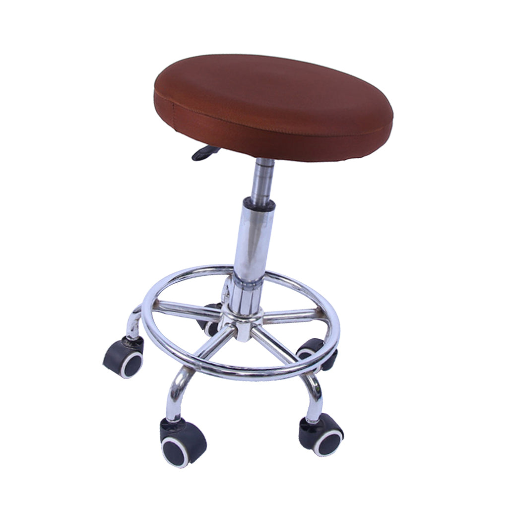 10 Pieces Elastic Bar Stool Covers Round Chair Seat Cover Cushion Coffee