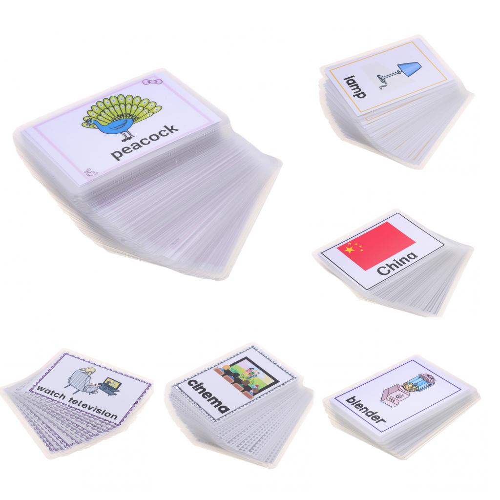 Kids Early Educational Flash Cards 80x Animal
