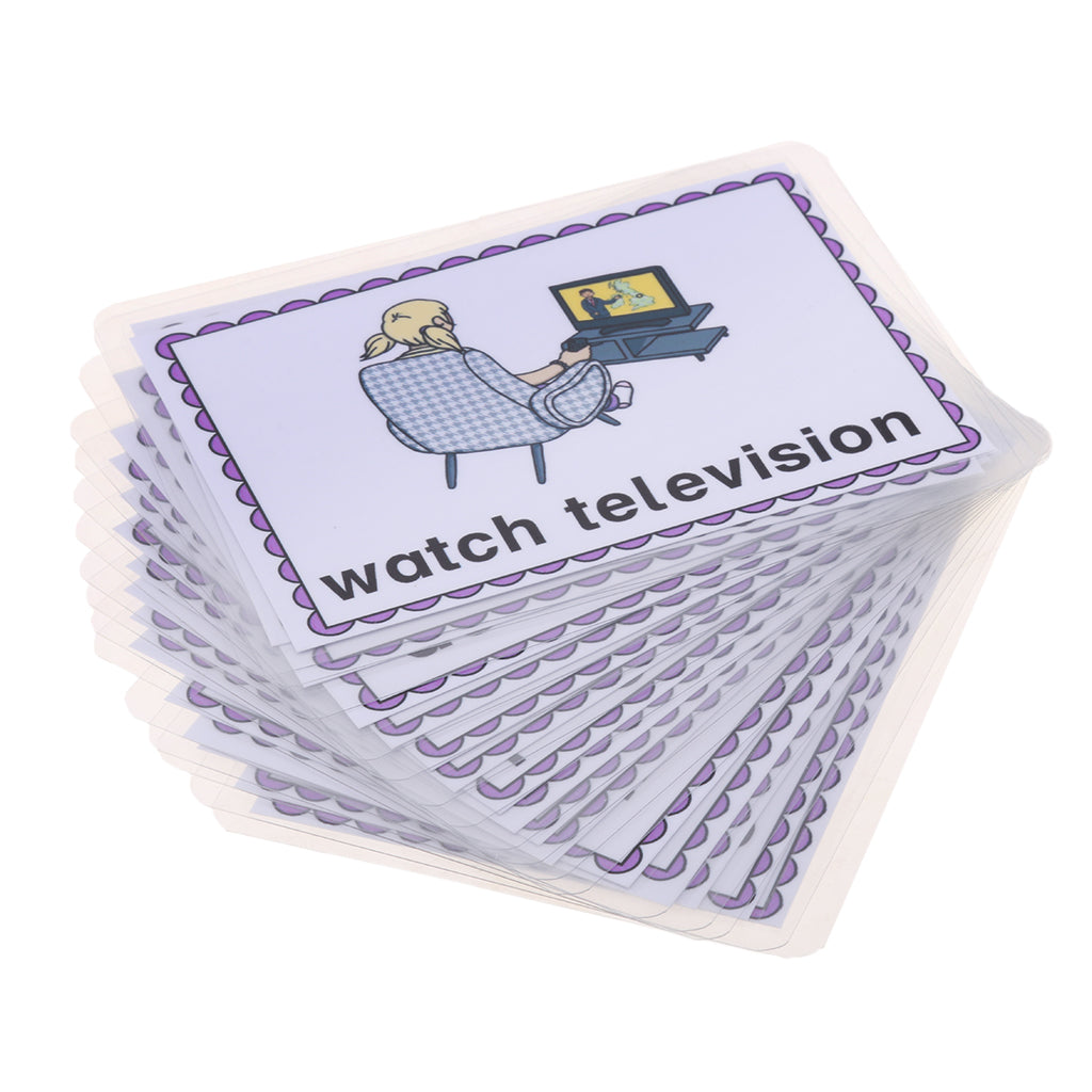 Kids Early Educational Flash Cards 16x Daily Behavior