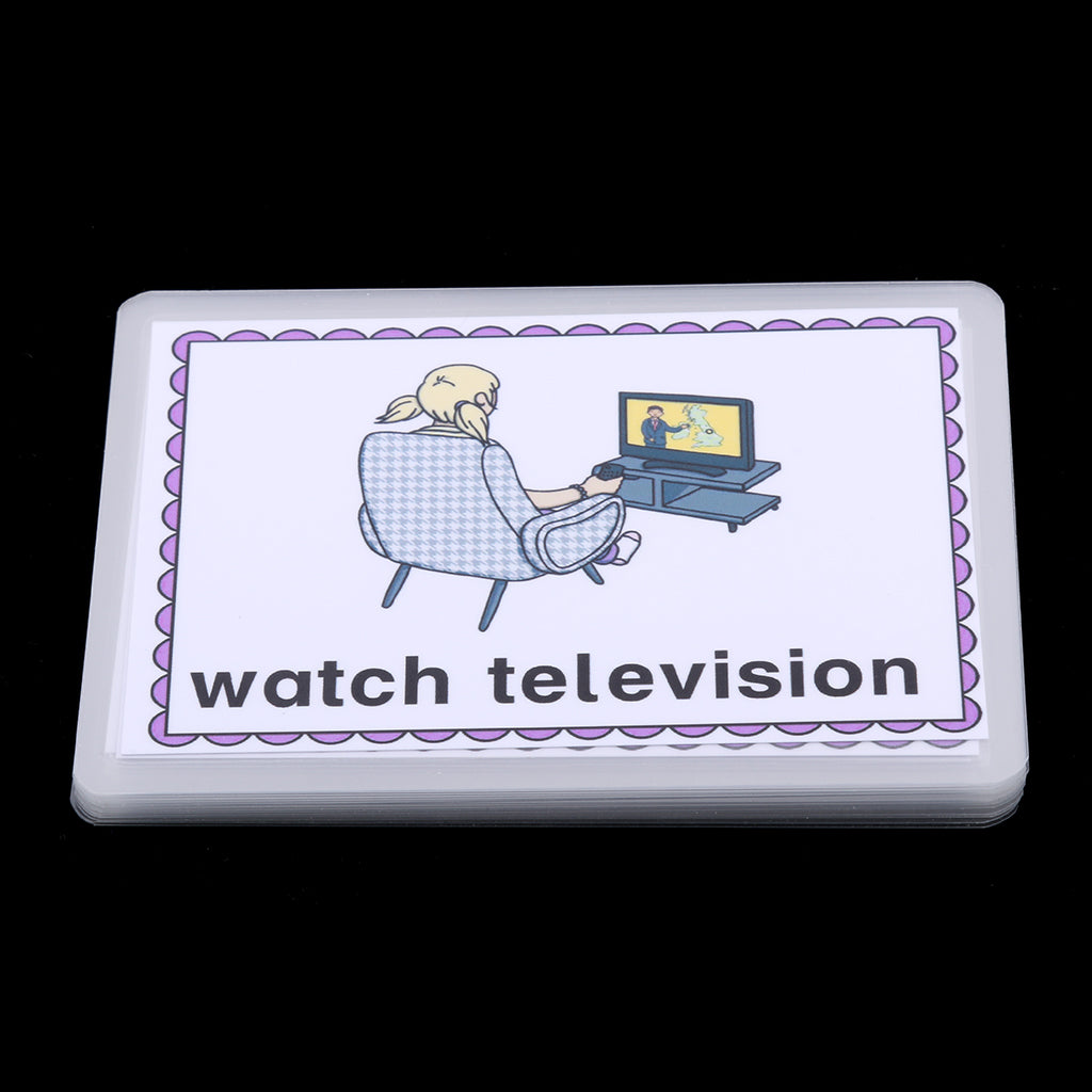 Kids Early Educational Flash Cards 16x Daily Behavior