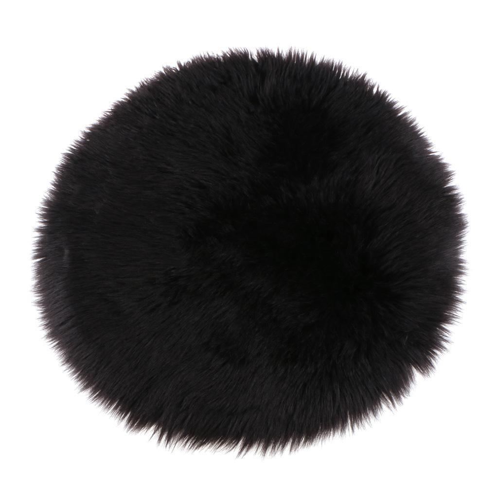 3Pieces Soft Sheepskin Skin Faux Fur Fake Rug Mat Small Rugs
