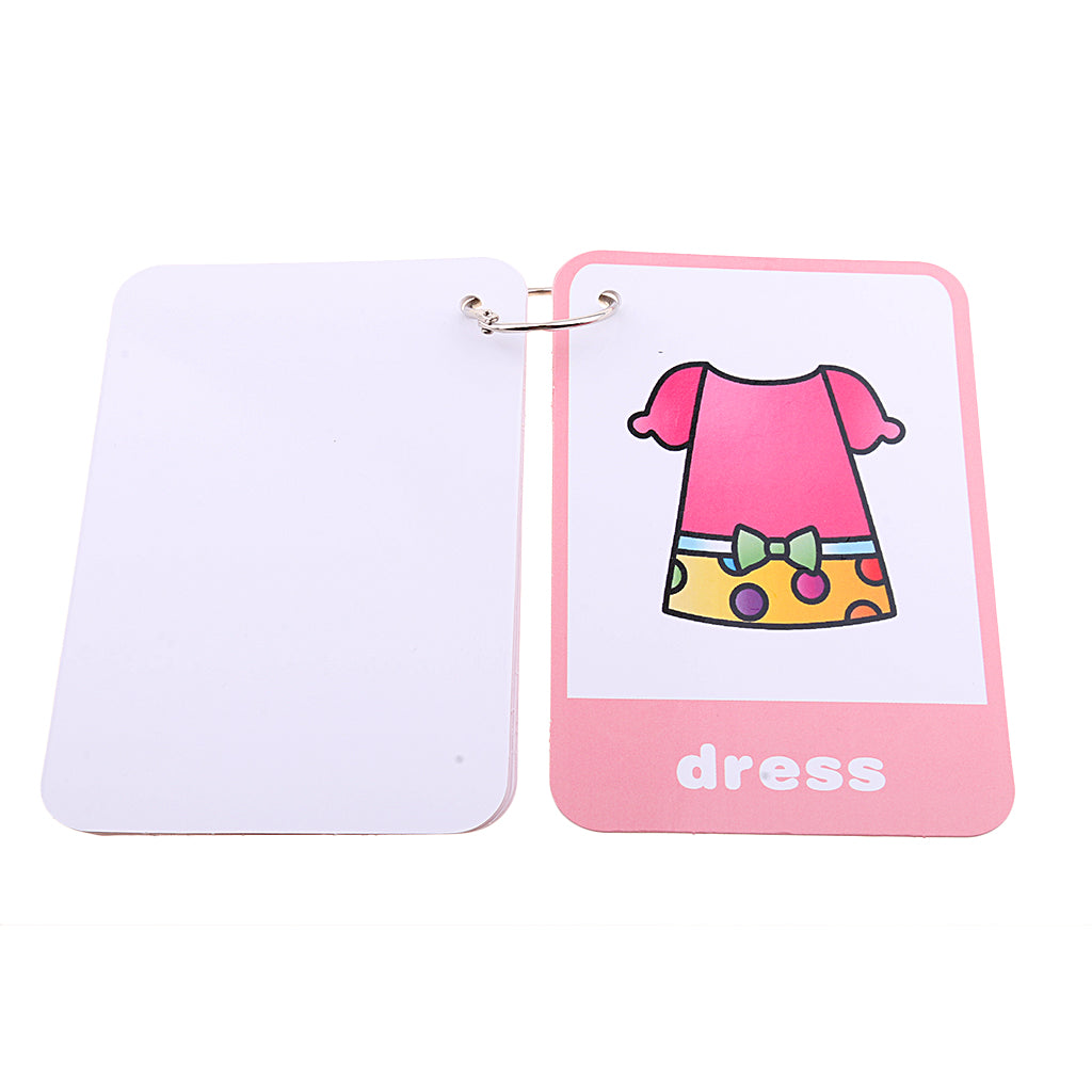 Flash Cards - Educational Learning Picture & Word Card Clothes - 23Pieces