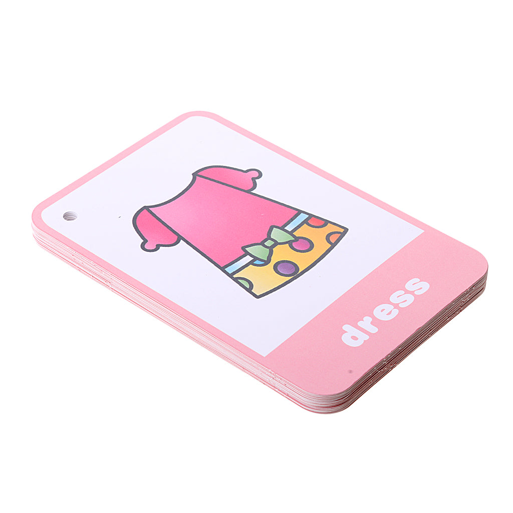 Flash Cards - Educational Learning Picture & Word Card Clothes - 23Pieces