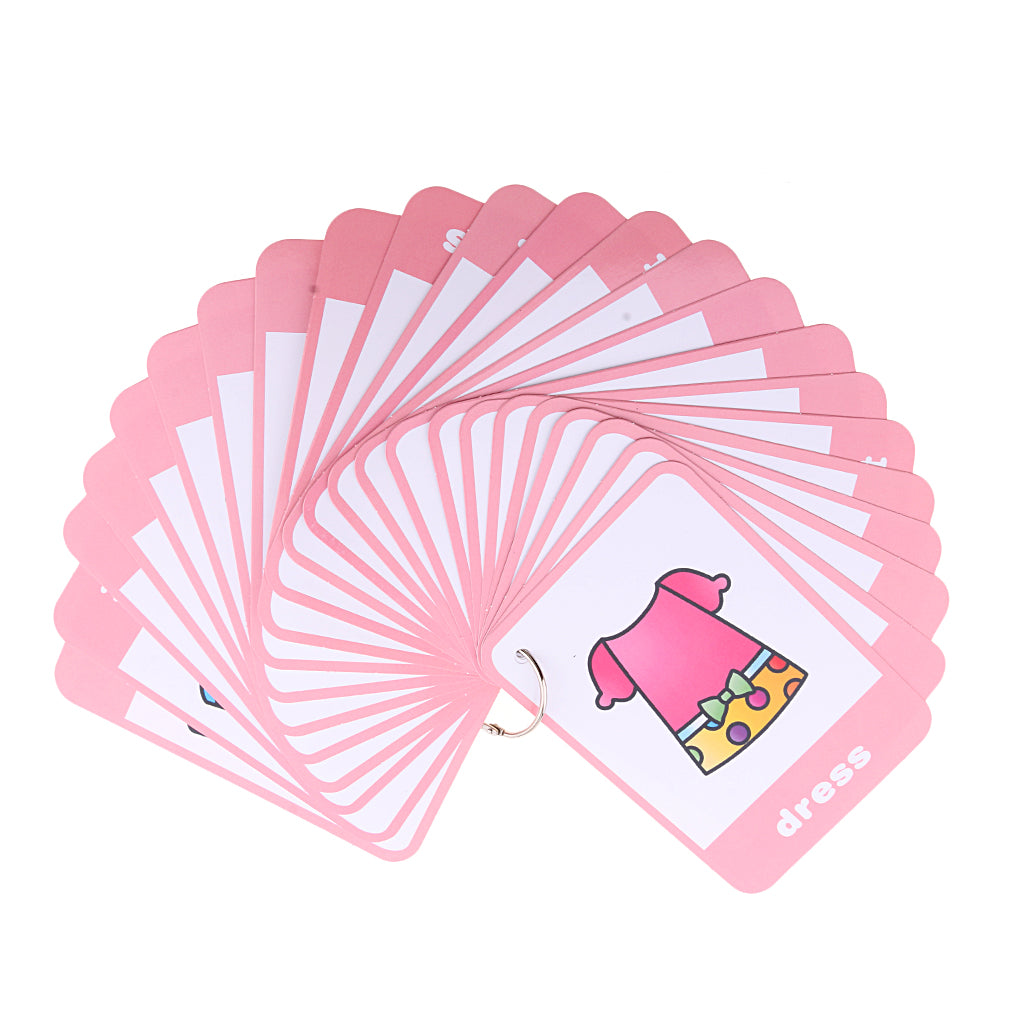 Flash Cards - Educational Learning Picture & Word Card Clothes - 23Pieces