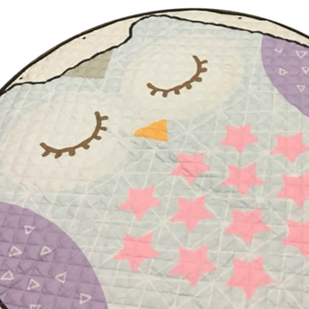 Foldable Baby Play Mat Floor Carpet Rug Crawling Blanket Little Owl