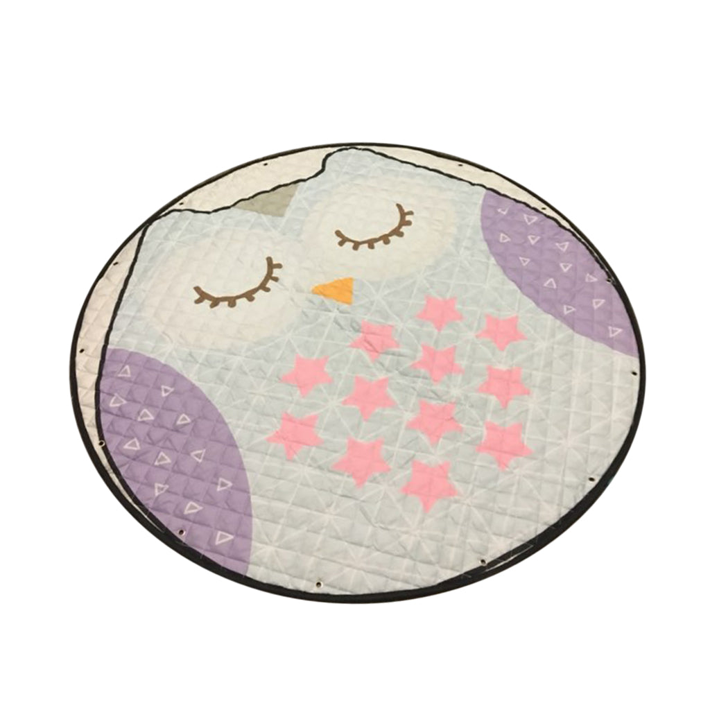 Foldable Baby Play Mat Floor Carpet Rug Crawling Blanket Little Owl