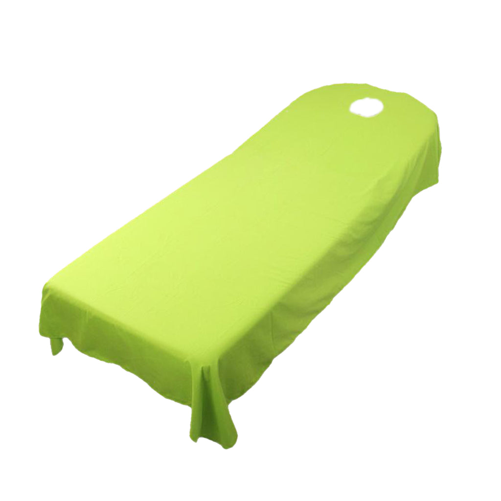 Beauty Salon Bed Sheet Couch Table Cover Breath Hole Multifunction Green