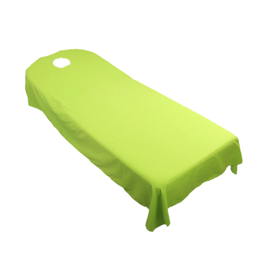 Beauty Salon Bed Sheet Couch Table Cover Breath Hole Multifunction Green