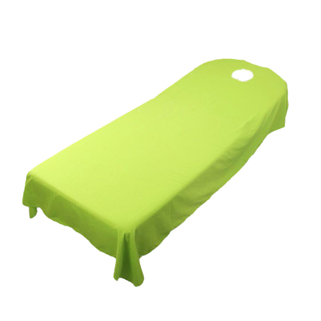 Beauty Salon Bed Sheet Couch Table Cover Breath Hole Multifunction Green