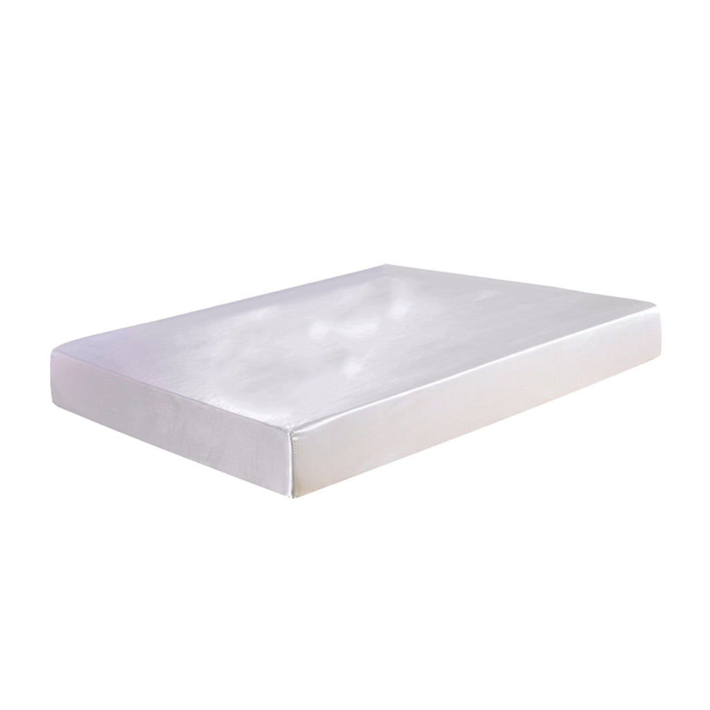 Home Textile Bed Sheet Solid Fitted Sheets 198x203x30cm White