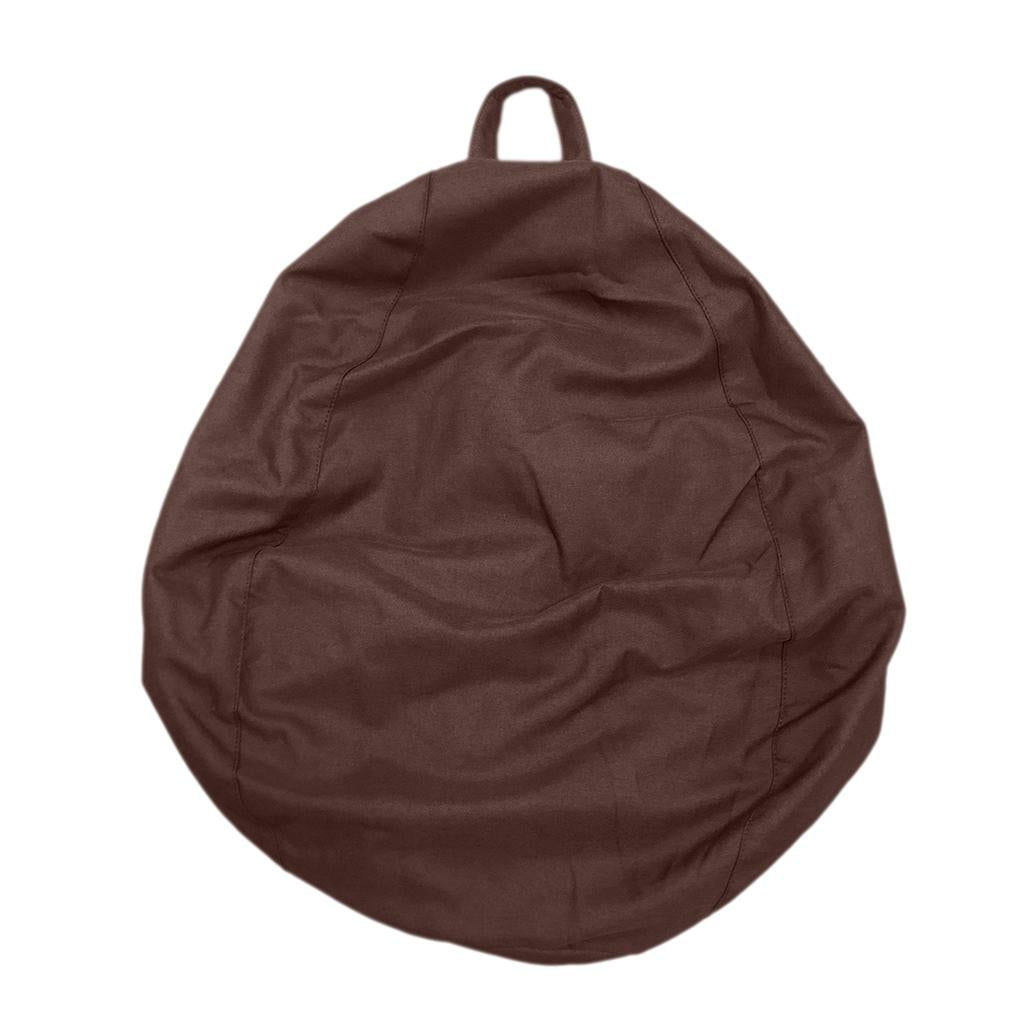 Solid Color Linen Bean Bag Cover Sofa Slipcover Coffee
