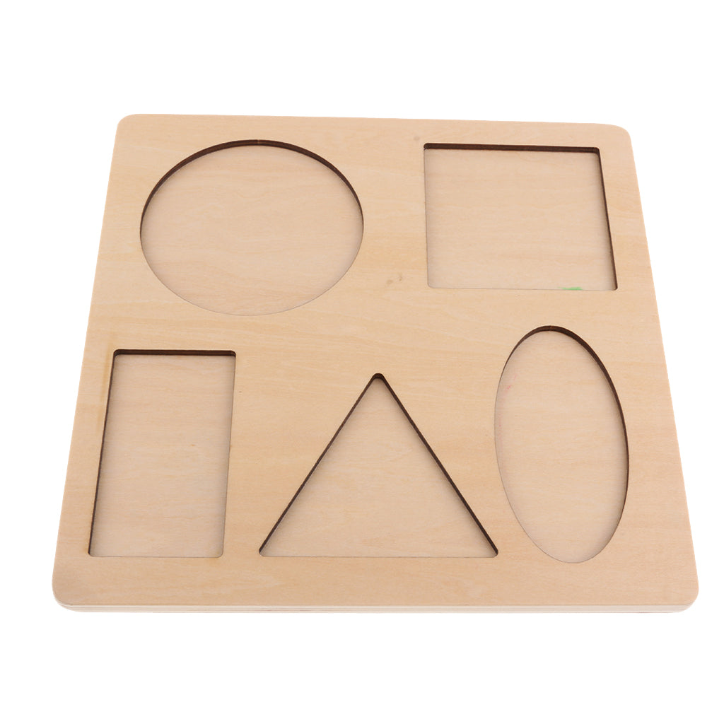 Montessori Puzzle Board, Geometric Shape Learning, Kids Early Education Toys