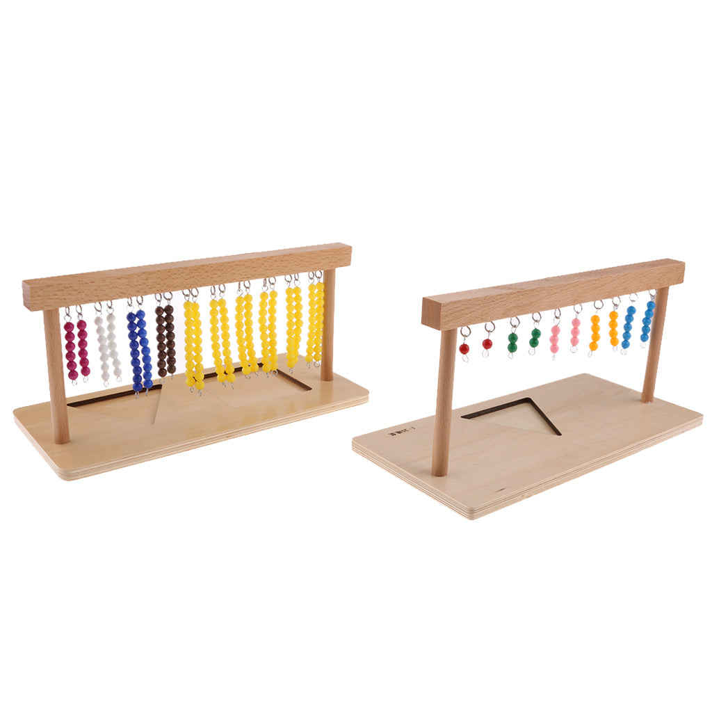 Wooden Bead Bar Number Counting Toys Preshool Infant Kids Early Learning Toy