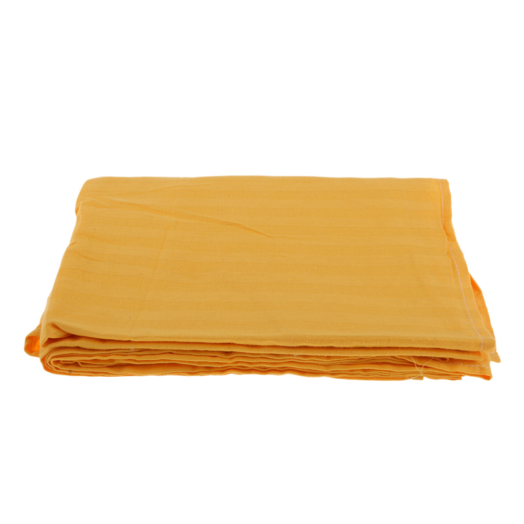 Cotton Waterproof SPA Massage Bed Cover Sheet w/ Face Hole Yellow, 190x80cm