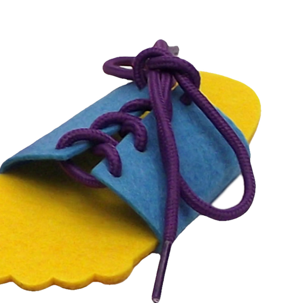 Early Educational Montessori Lacing Threading Toy Slipper x 2 Pack