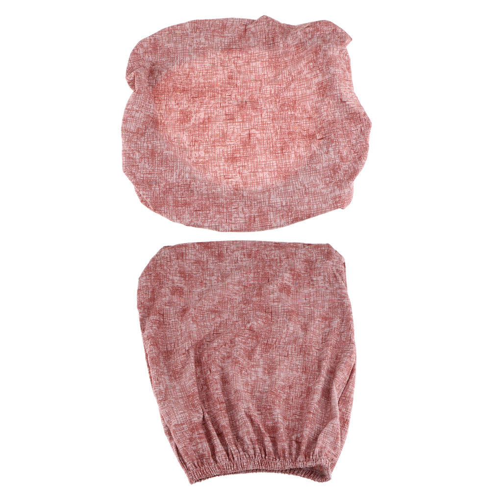 Removable Stretchable Soft Slipcover Office Computer Chair Covers Red Brown