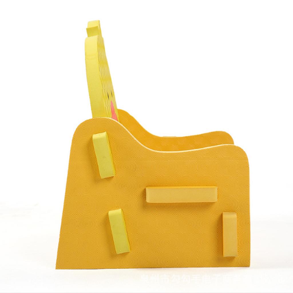 Non Toxic PE Foam Kids DIY Chair Pretend Play Chairs Stool Yellow