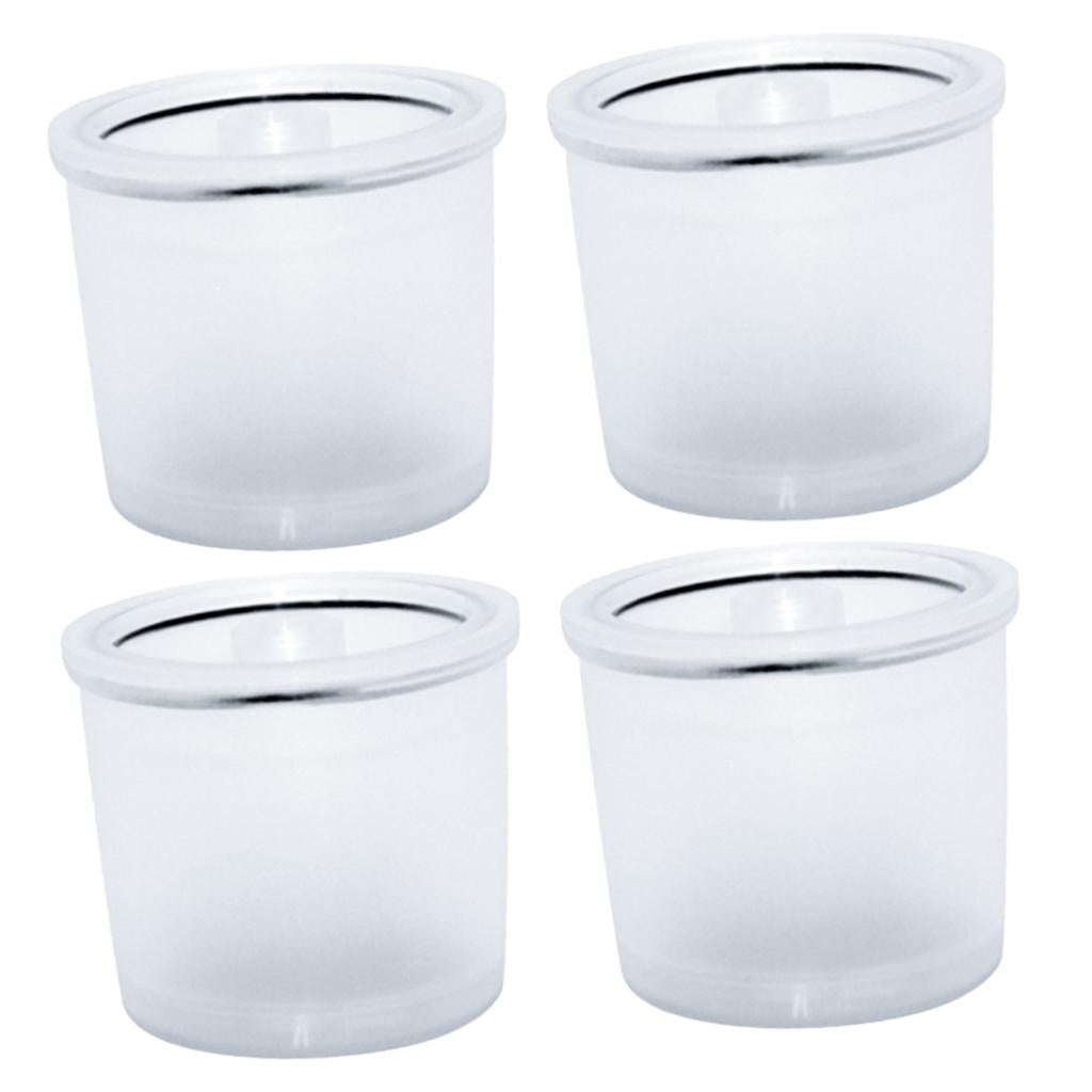 4Pieces Refillable Reusable Coffee Filter Filling Capsule For Illy Clear