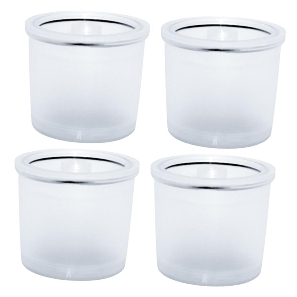 4Pieces Refillable Reusable Coffee Filter Filling Capsule For Illy Clear
