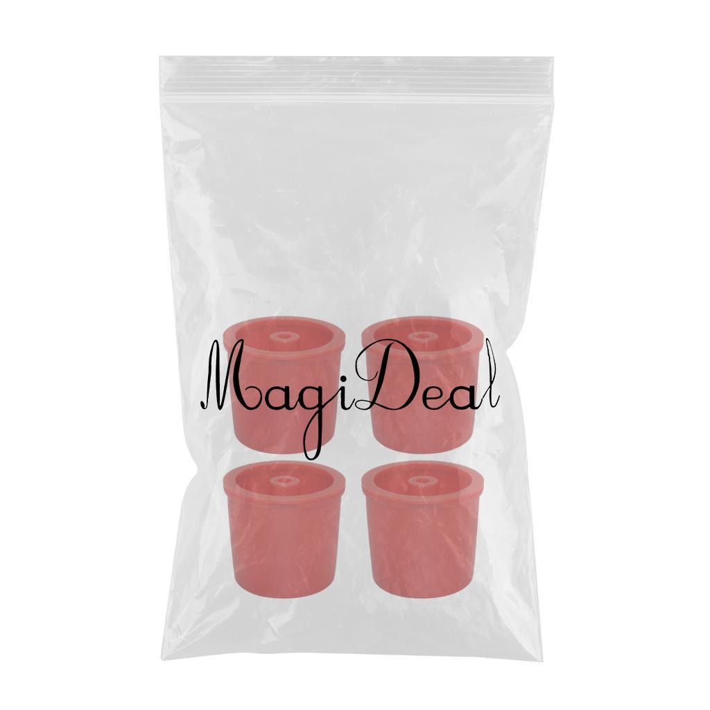 4Pieces Refillable Reusable Coffee Filter Filling Capsule For Illy Red