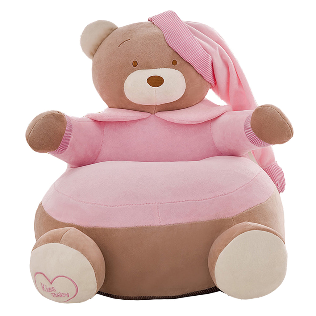 Adorable Children Seat Sofa Cover Armchair Baby Chair Bean Bag 02 Light Pink