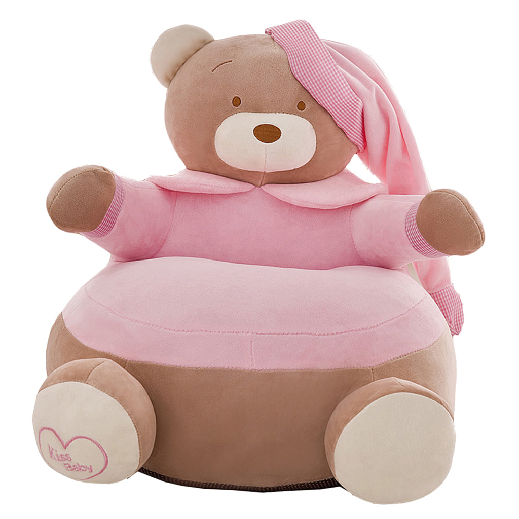 Adorable Children Seat Sofa Cover Armchair Baby Chair Bean Bag 02 Light Pink