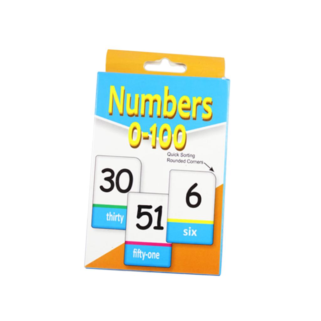 36 Pieces English Flash Cards for Kindergarten Toddlers Preschool Number
