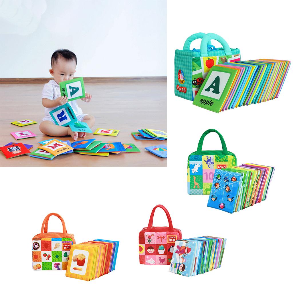 26 Pieces Vivid Safety Cloth Cards for Baby Children #1 Alphabet A - Z