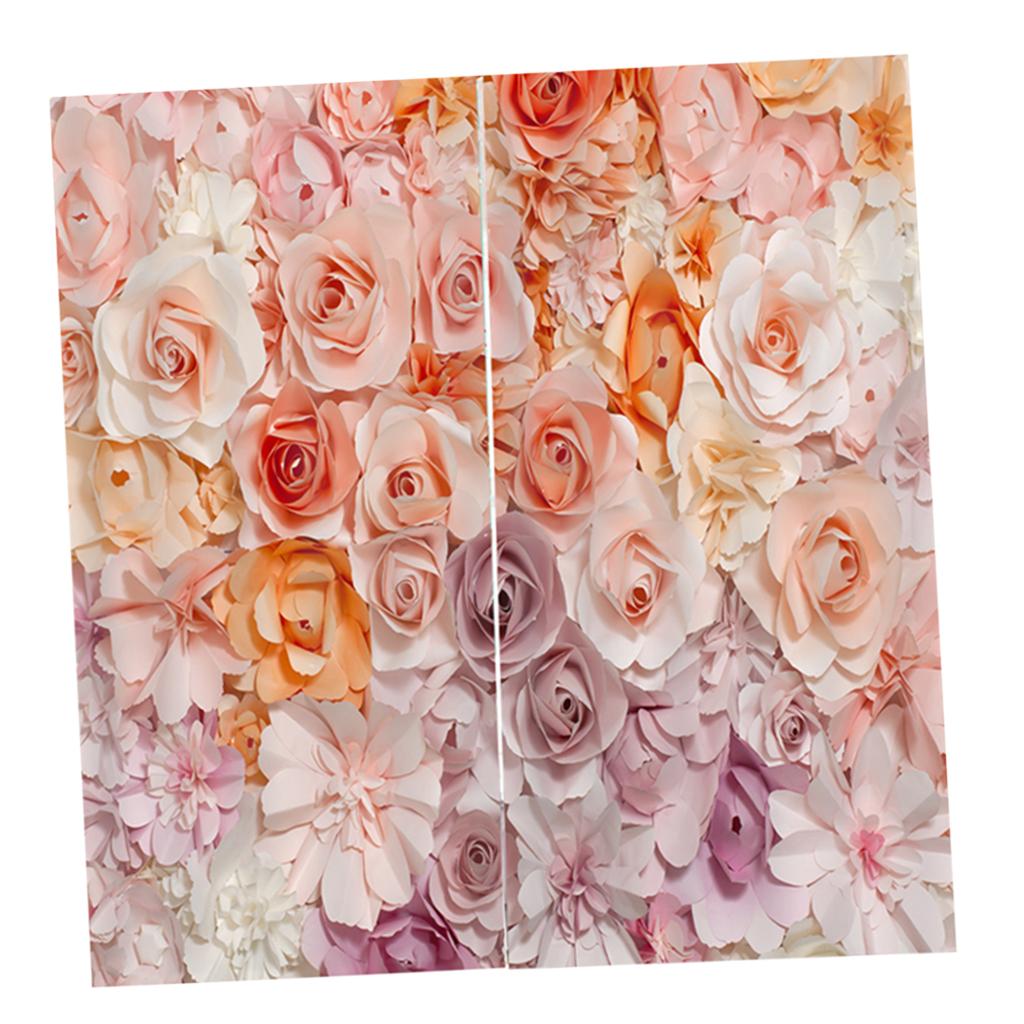 Charming Floral Printed Window Curtains Bath Drapes 4