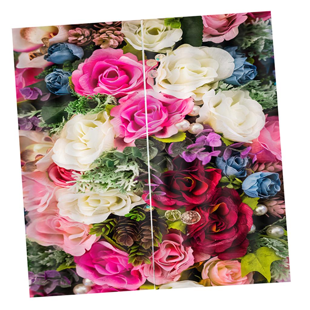 Charming Floral Printed Window Curtains Bath Drapes 8